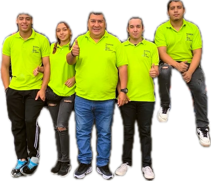 Equipo de Mudanzas El Paisa con el pulgar arriba